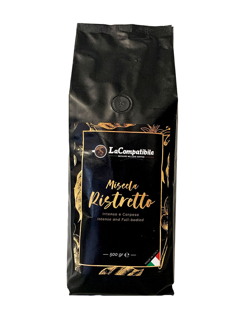 LaCompatibile Miscela Ristretto - caffè in grani (Sacco da 500 g)
