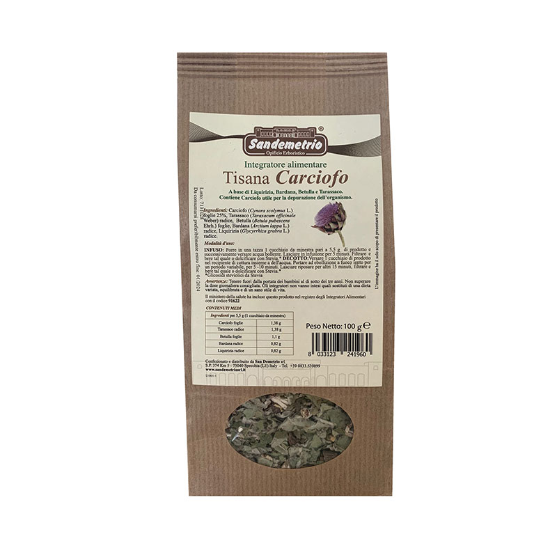 Sandemetrio Tisana premiscelata Carciofo (sacchetto da 100 g)