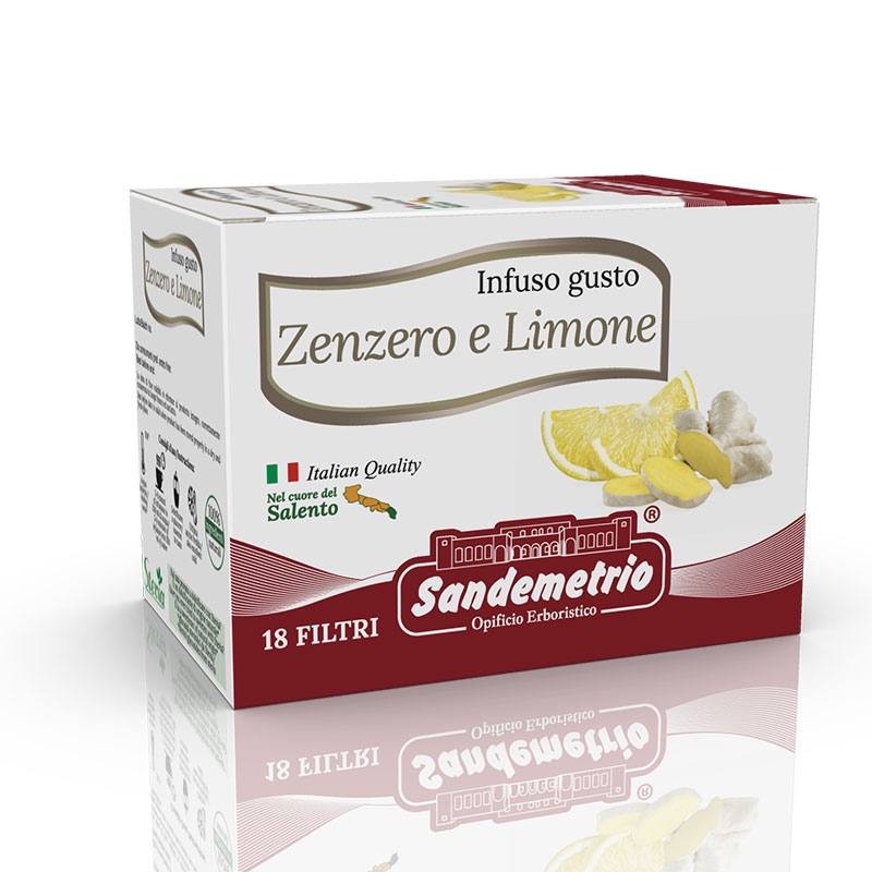 Infuso allo zenzero e limone (18 filtri da infusione)
